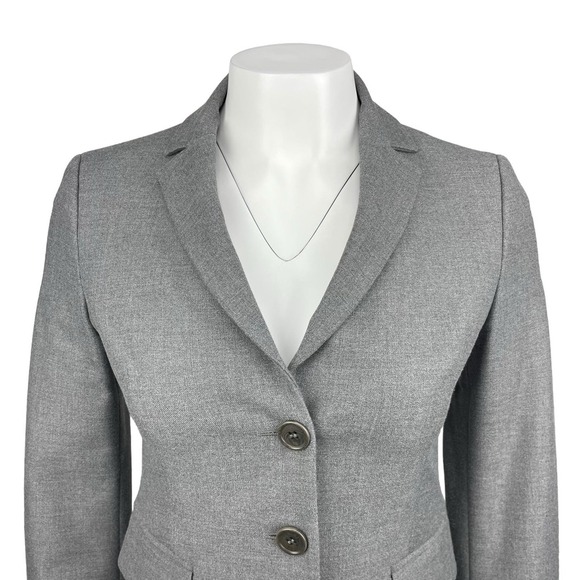UNITED COLORS OF BENETTON 3 Button Blazer Sz XXS Gray - Picture 2 of 6
